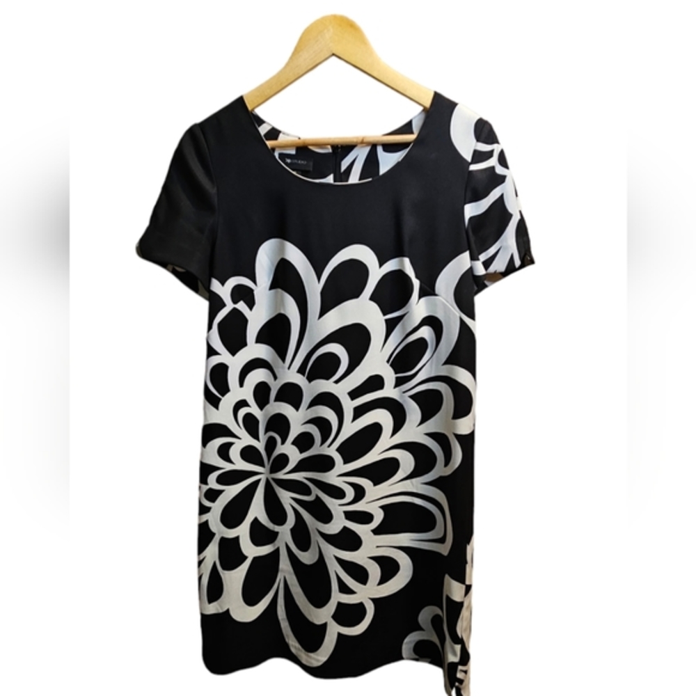 AB Studio dress, size 12, black and white‎ contemporary design. Very comfy!